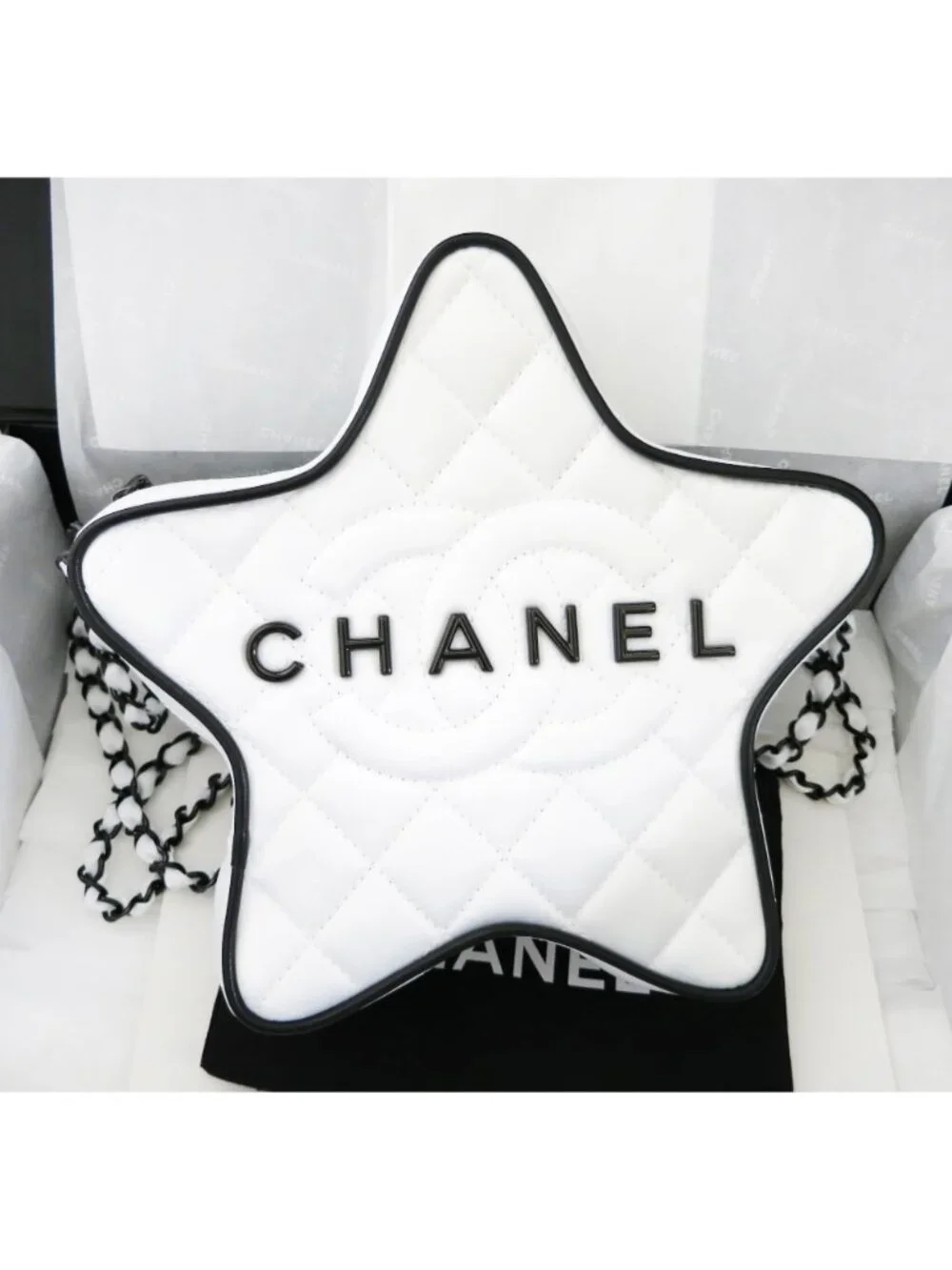 CHANEL 24 Cruise White STAR CC WALK OF FAME Hollywood Boulevard Crossbody Bag - Picture 10 of 14